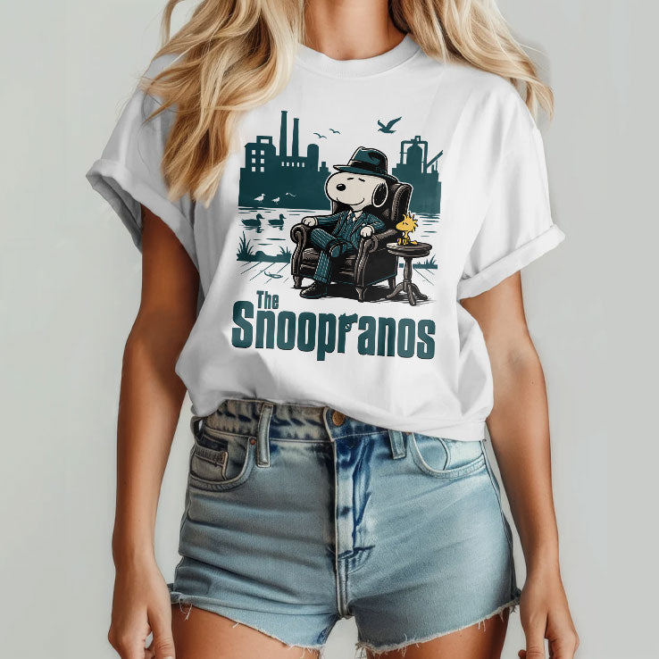 The Snoopranos Peanuts Mafia Parody T Shirt Unisex