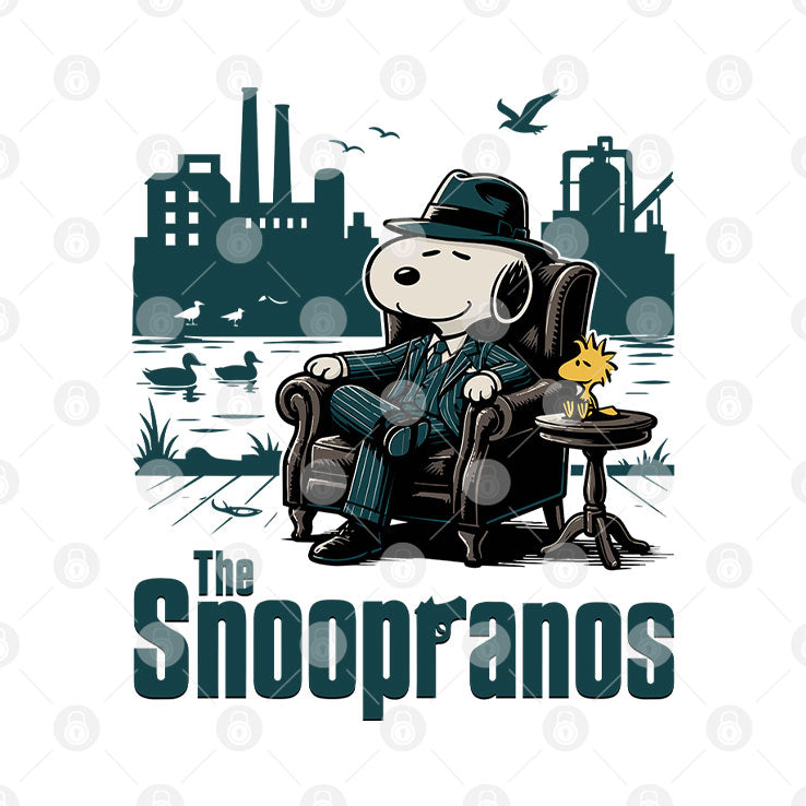 The Snoopranos Peanuts Mafia Parody T Shirt Unisex