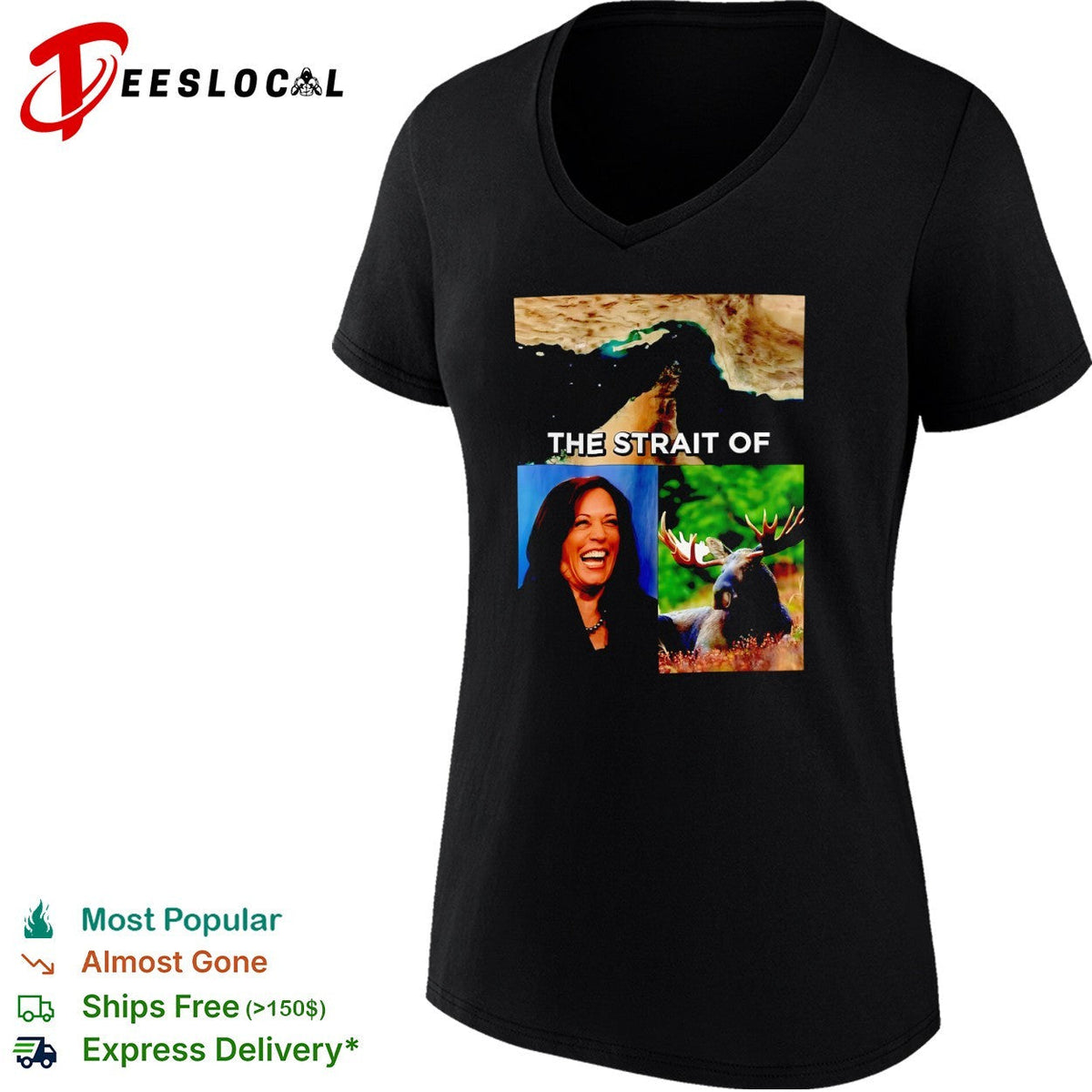 The Strait of Kamala Harris and Moose shirt Unisex