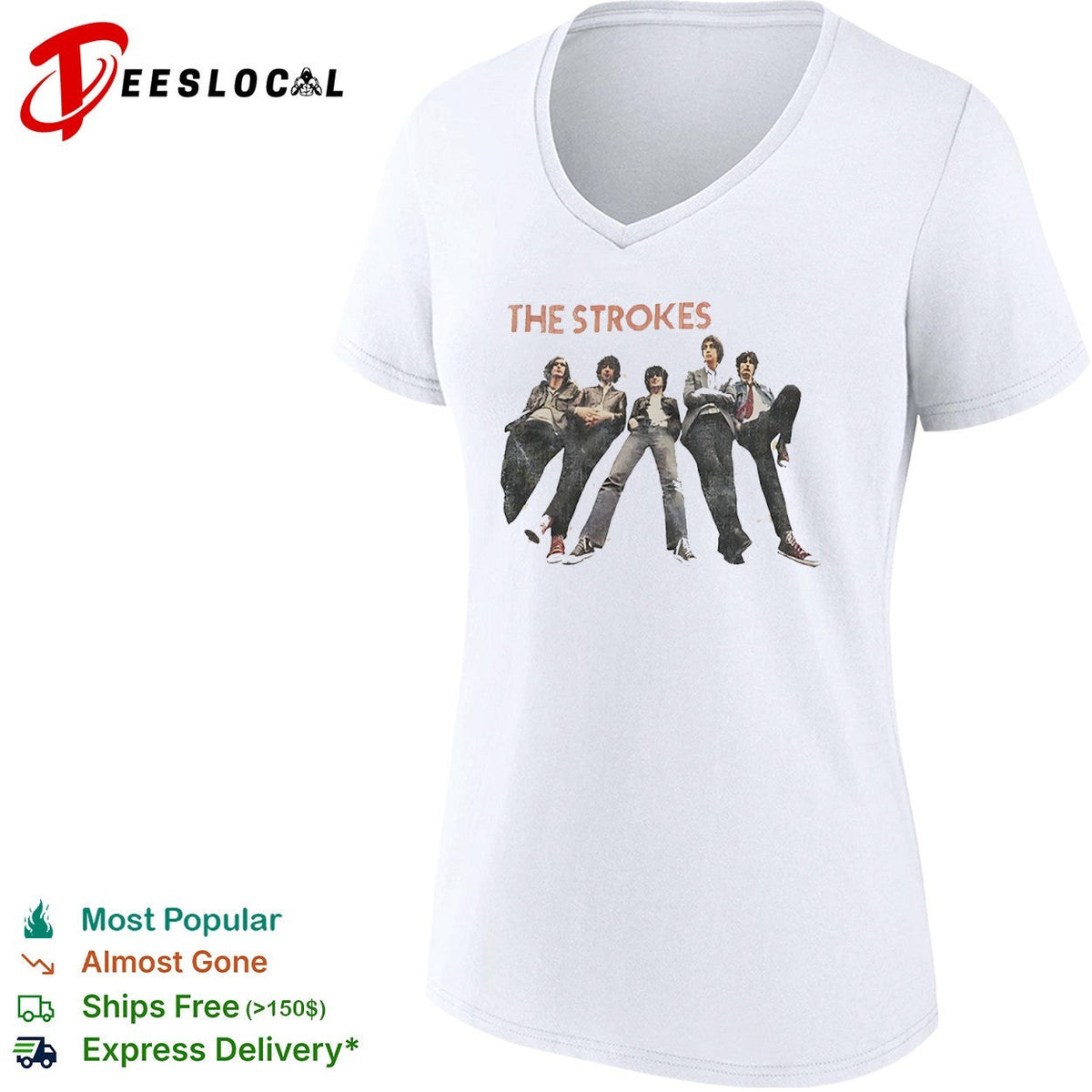 The Strokes Julian Casablancas Nick Valensi Albert Hammond Jr Nikolai Fraiture shirt Unisex