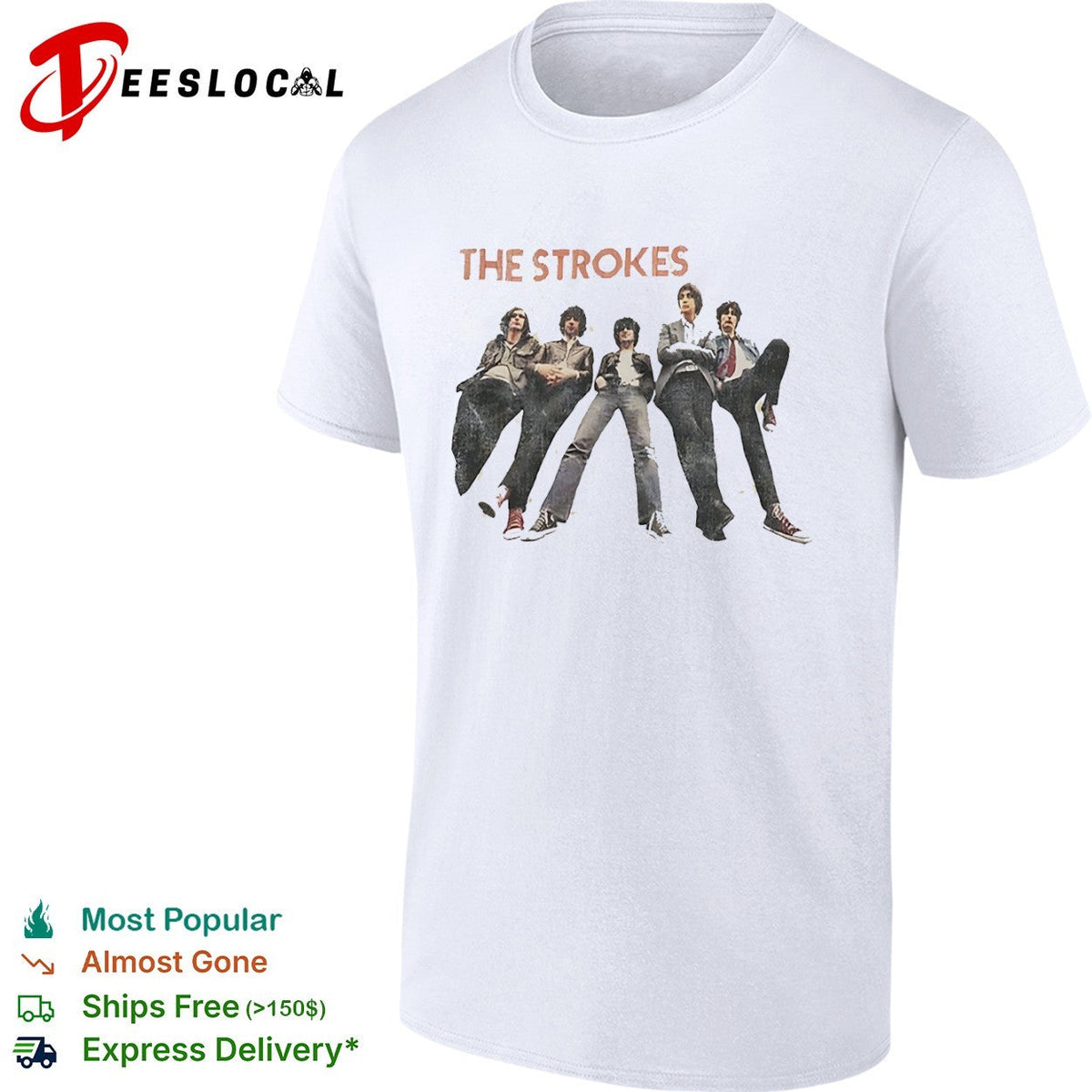 The Strokes Julian Casablancas Nick Valensi Albert Hammond Jr Nikolai Fraiture shirt Unisex