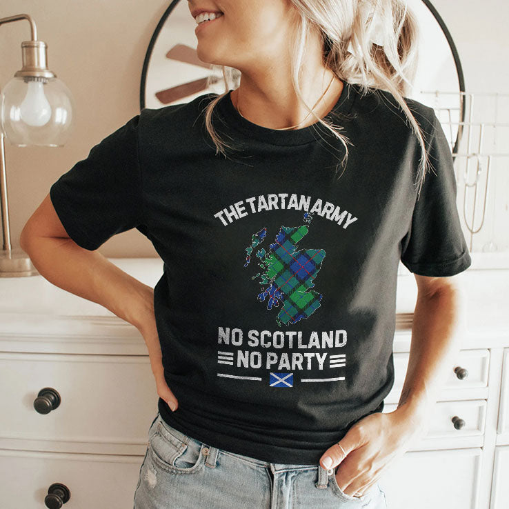 The Tartan Army No Scotland No Party T Shirt Unisex