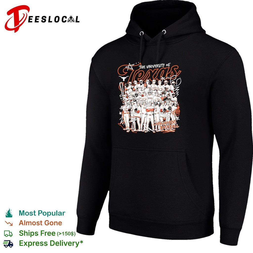 The University of Texas Longhorns Baseball Team Roster Texas Longhorns NCAA shirt Unisex