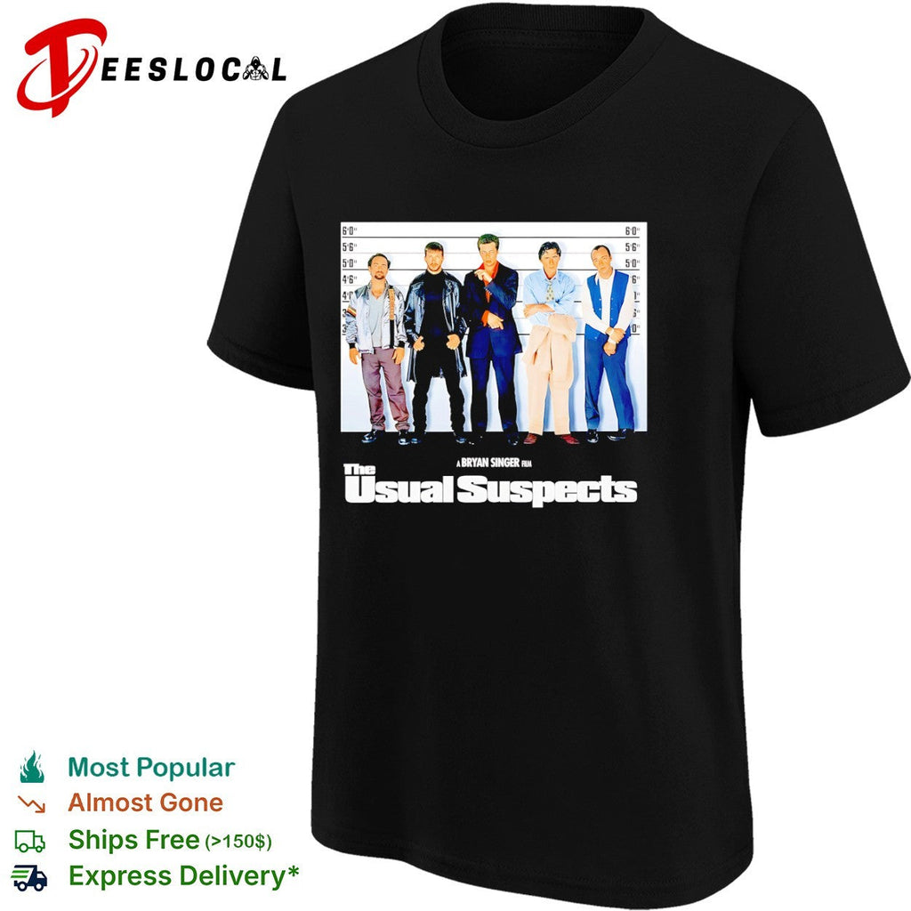 The Usual Suspects Movie Poster Cast Bryan Singer Film Shirt Unisex