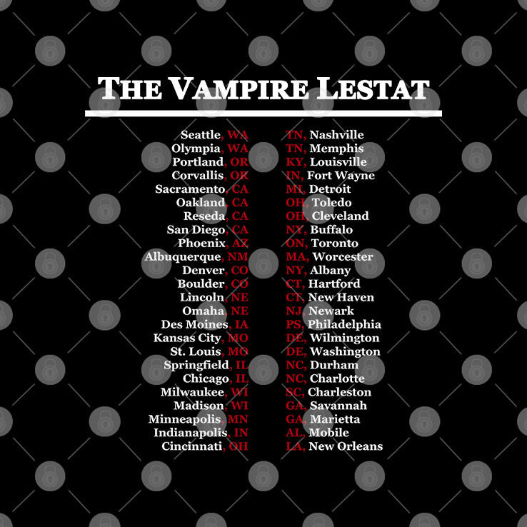 The Vampire Lestat T Shirt Unisex