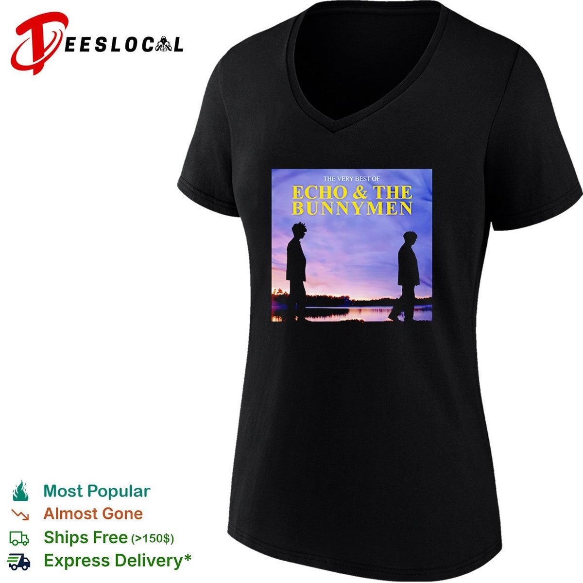 The Very Best of Echo and the Bunnymen Band Logo Music Shirt Unisex