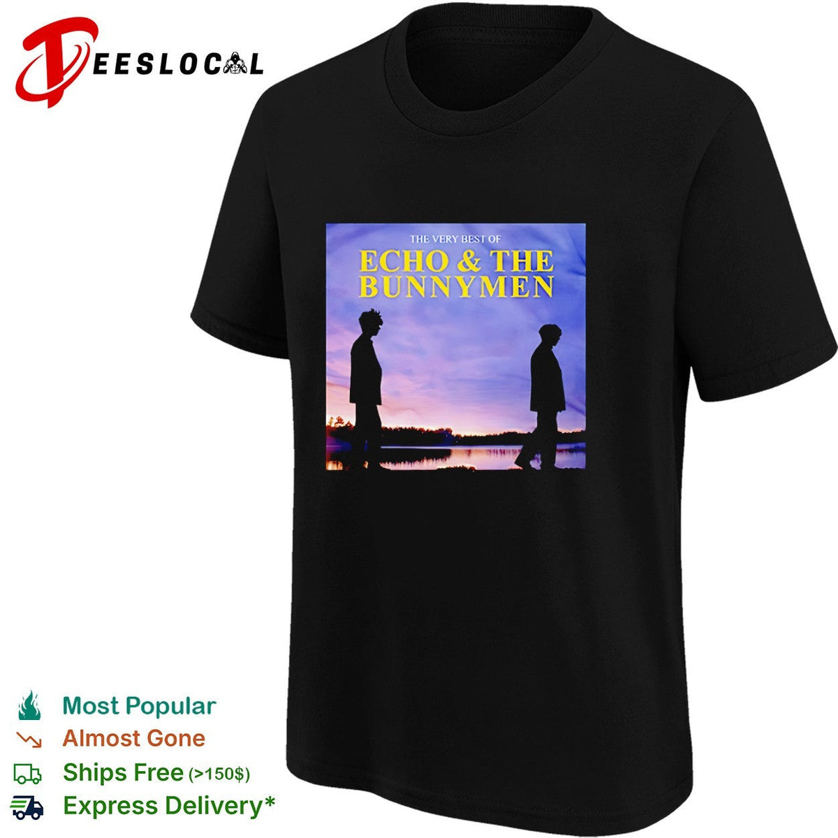 The Very Best of Echo and the Bunnymen Band Logo Music Shirt Unisex