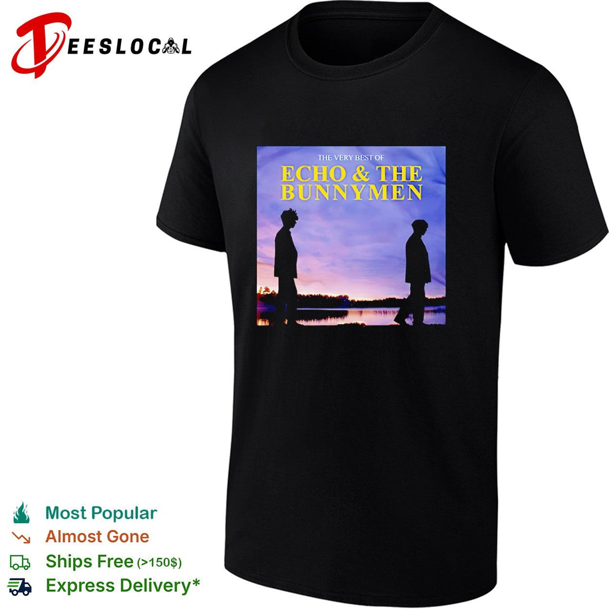 The Very Best of Echo and the Bunnymen Band Logo Music Shirt Unisex