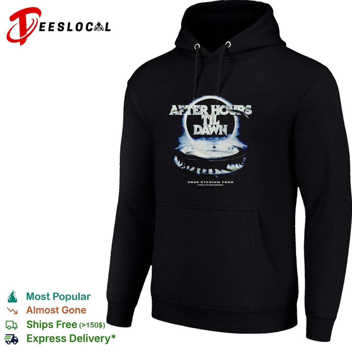 The Weeknd After Hours Til Dawn 2026 Europe And UK Stadium shirt Unisex
