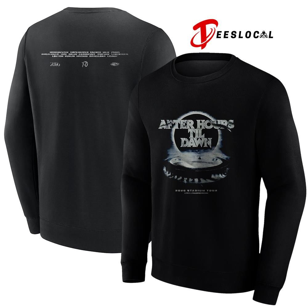 The Weeknd After Hours Til Dawn Europe and UK stadium cities shirt Unisex