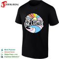 The future is inclusive rainbow sun wave ocean LGBTQ pride circle art shirt Unisex