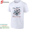 The metric system can’t measure freedom bald eagle American flag graphic shirt Unisex