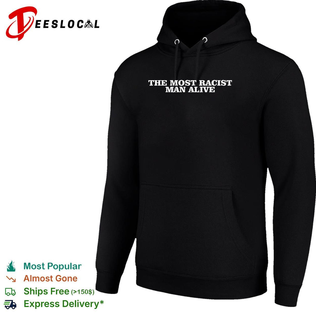 The most politically incorrect man alive blue bold text shirt Unisex