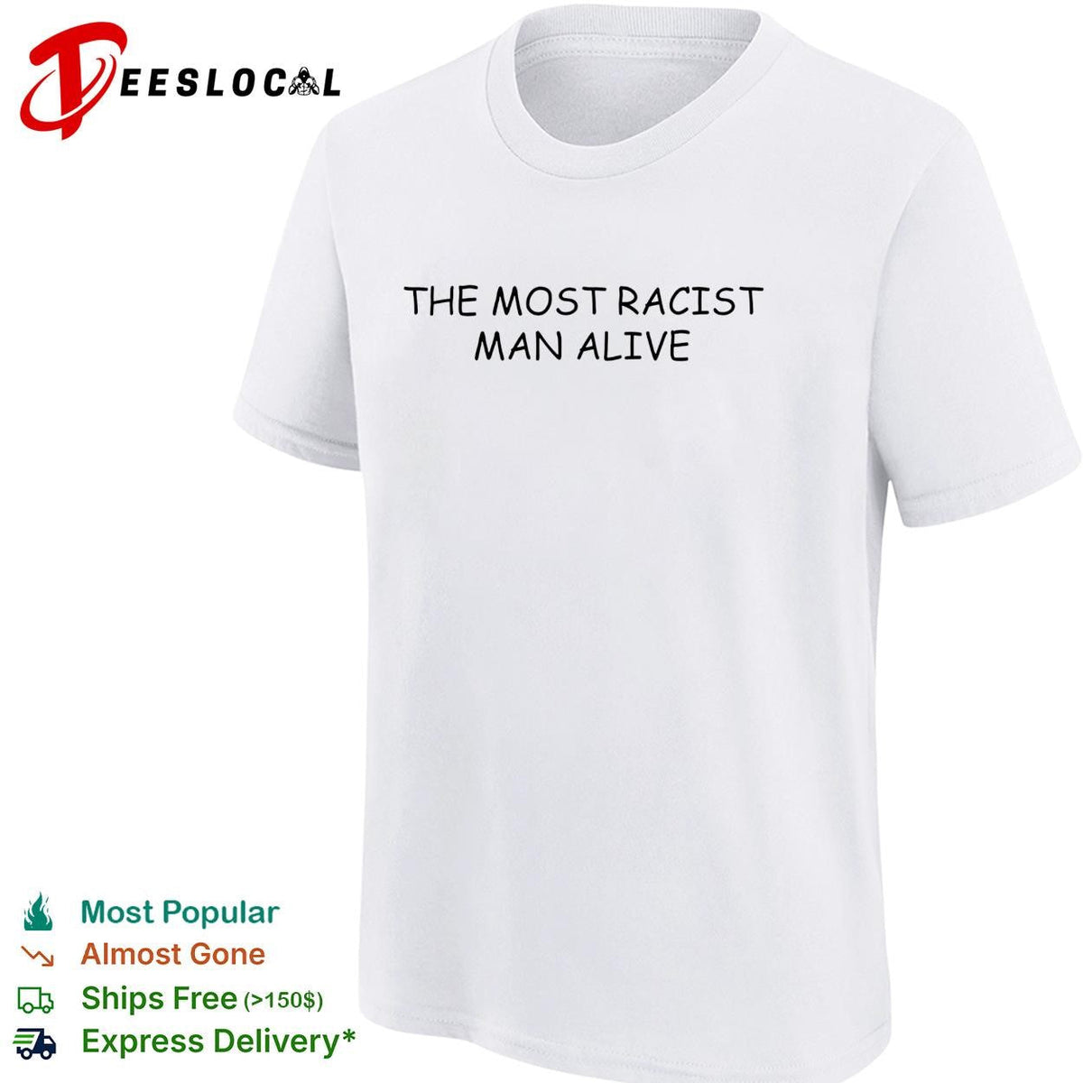 The most politically incorrect man alive cream background bold text shirt Unisex