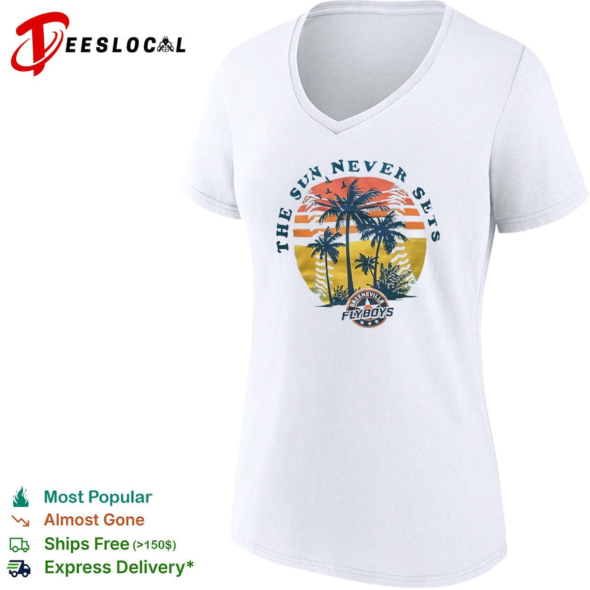 The sun never sets Greeneville Flyboys Appalachian League baseball team shirt Unisex