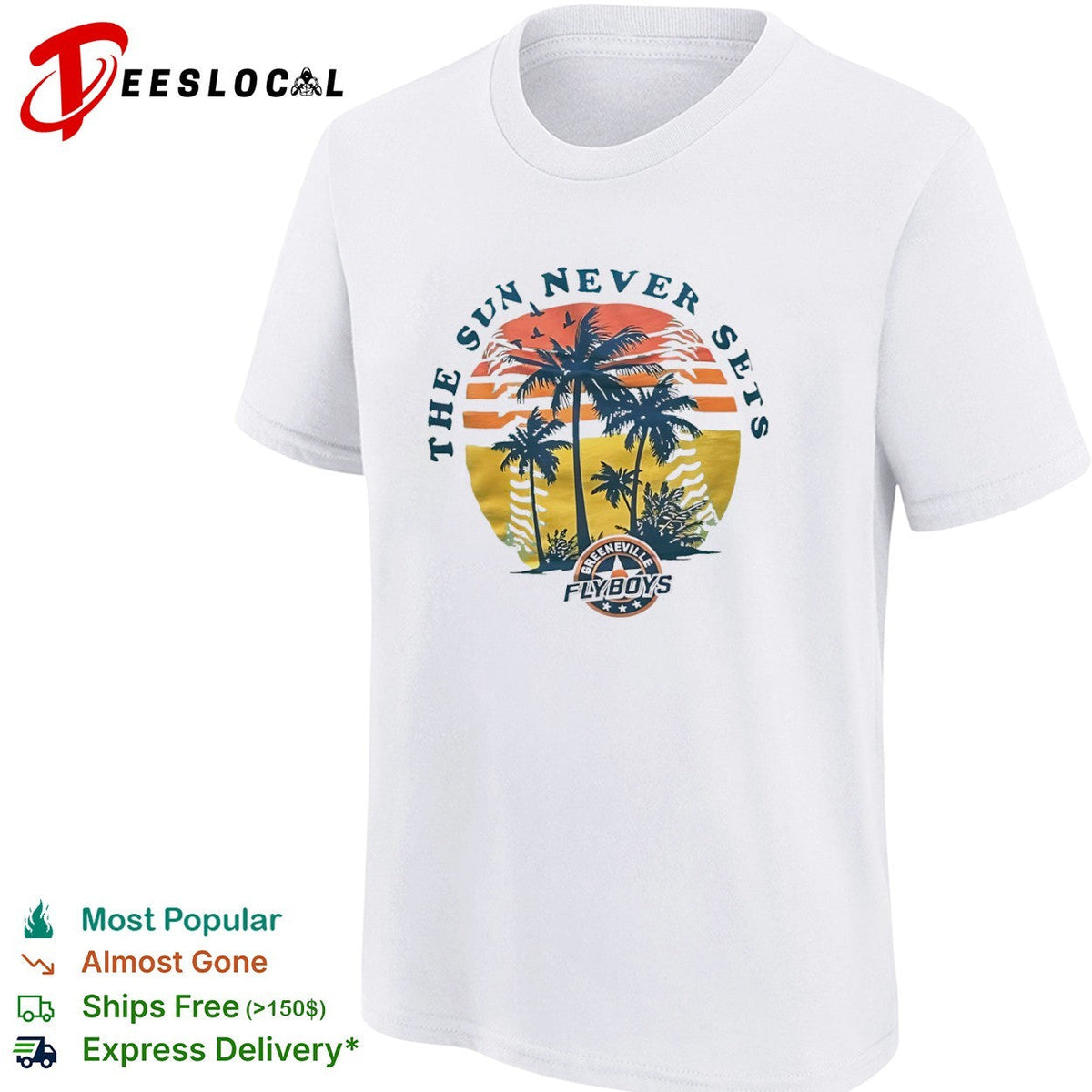 The sun never sets Greeneville Flyboys Appalachian League baseball team shirt Unisex