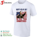 Theodore Roosevelt happy 4th of July patriotic American quote shirt Unisex
