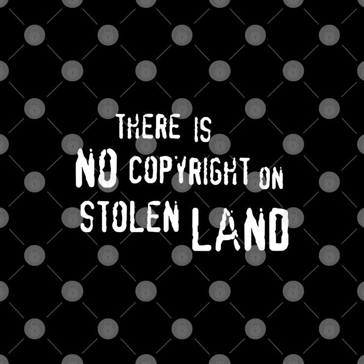 There Is No Copyright On Stolen Land T Shirt Unisex