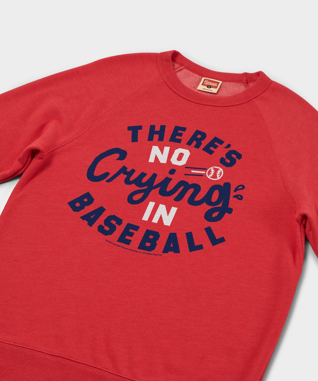 There's No Crying In Baseball Crewneck Unisex