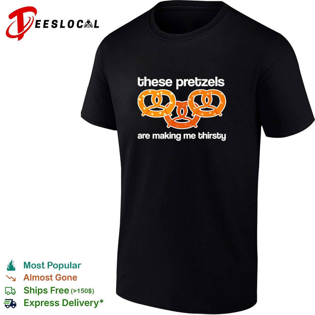 These pretzels are making me thirsty Seinfeld Olympic rings comedy show shirt Unisex