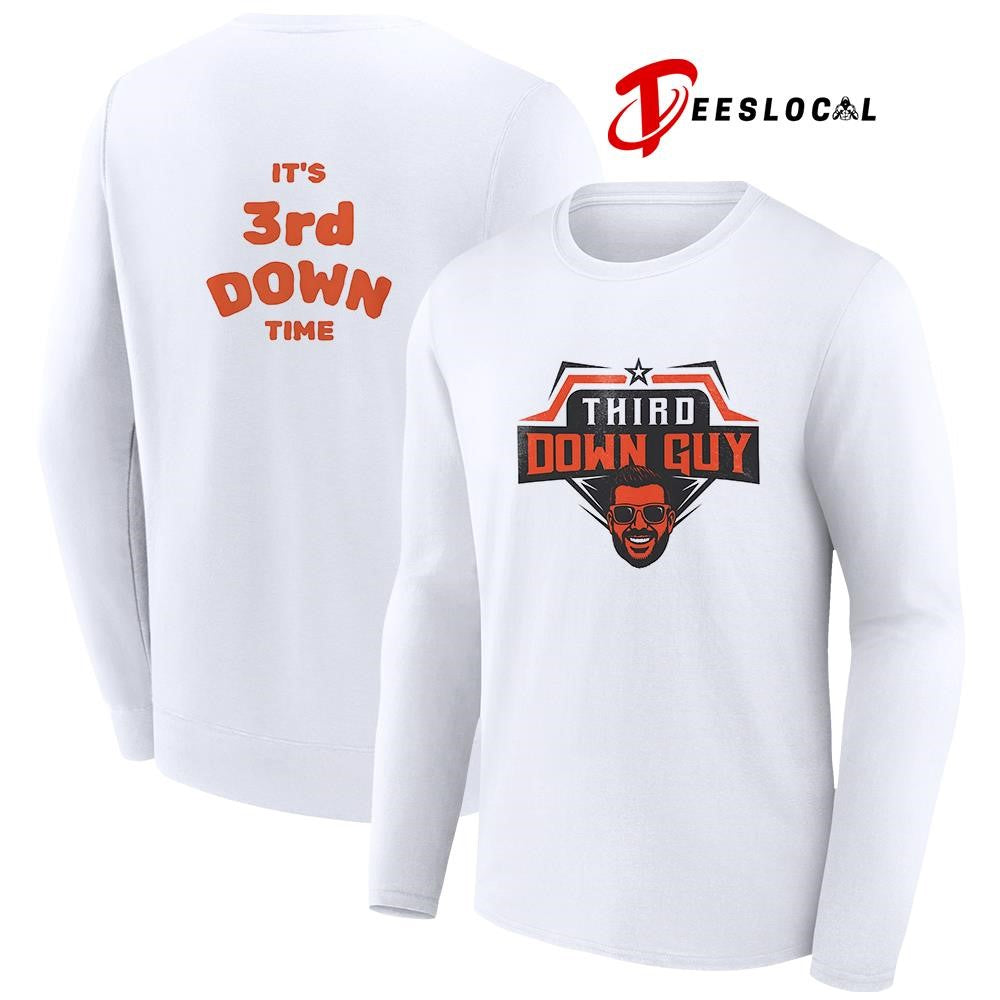 Third Down Guy it’s 3rd down time portrait graphic shirt Unisex