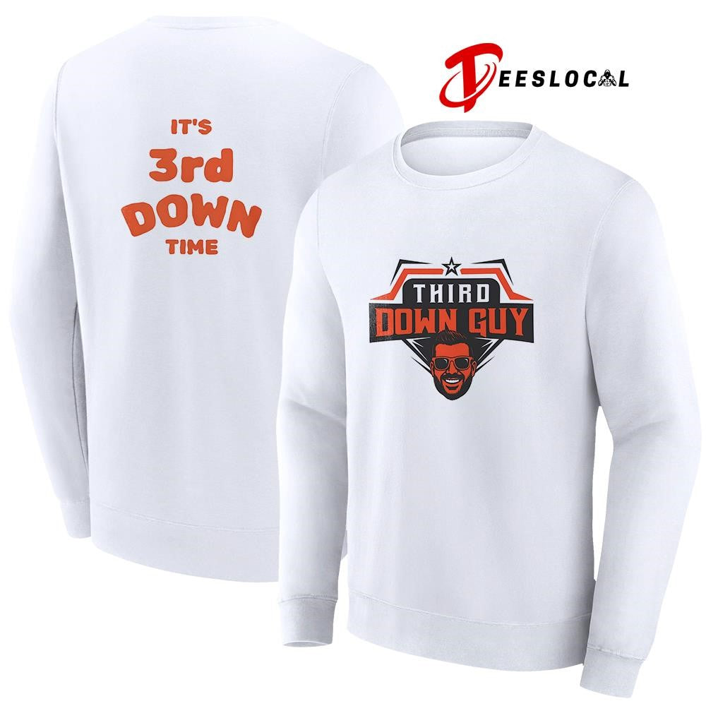 Third Down Guy it’s 3rd down time portrait graphic shirt Unisex