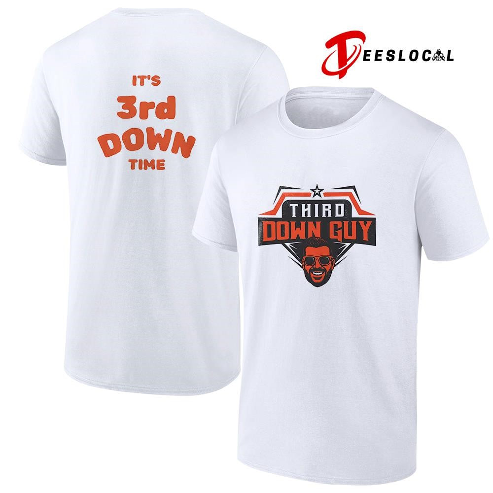 Third Down Guy it’s 3rd down time portrait graphic shirt Unisex