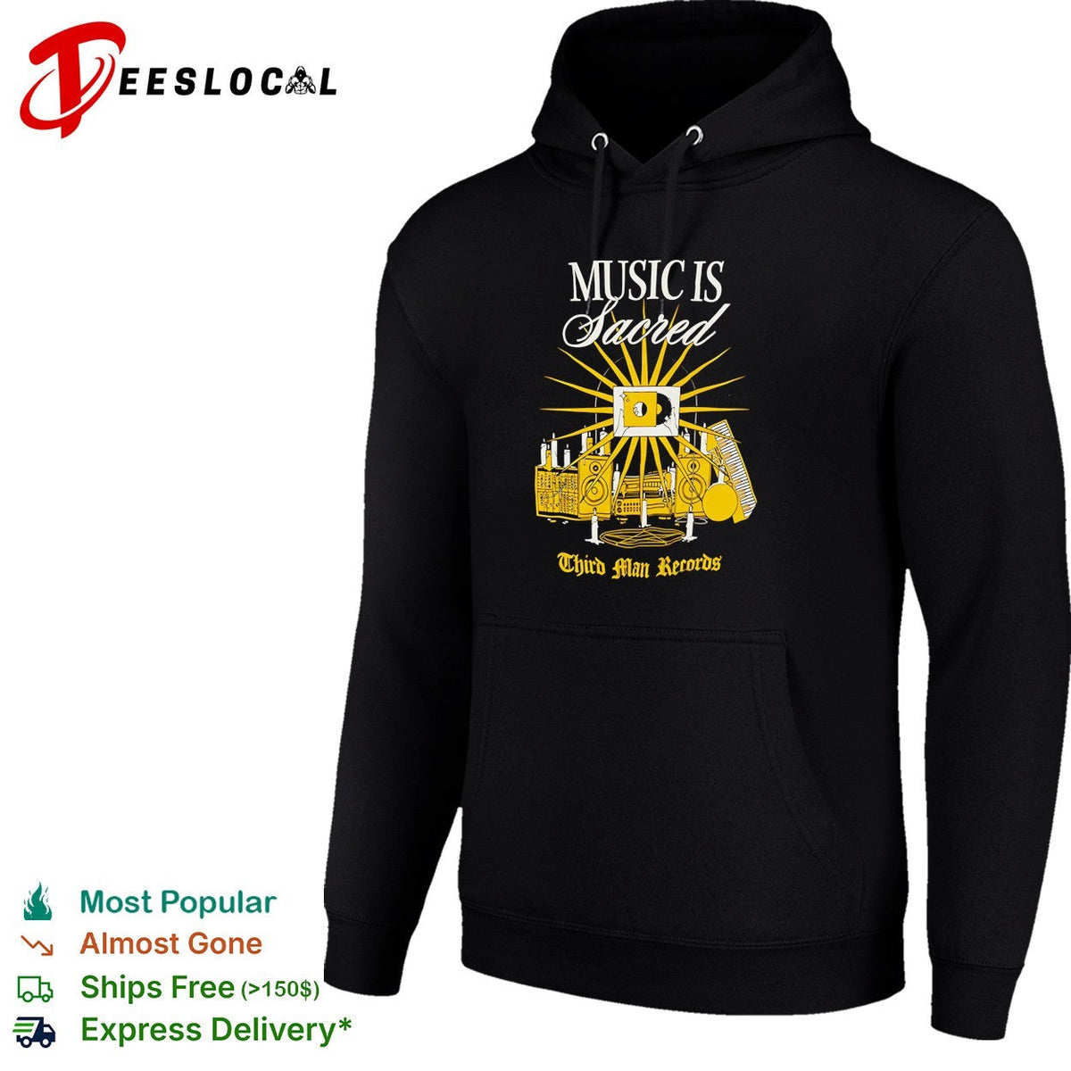 Third Man Records music is sacred graphic poster shirt Unisex