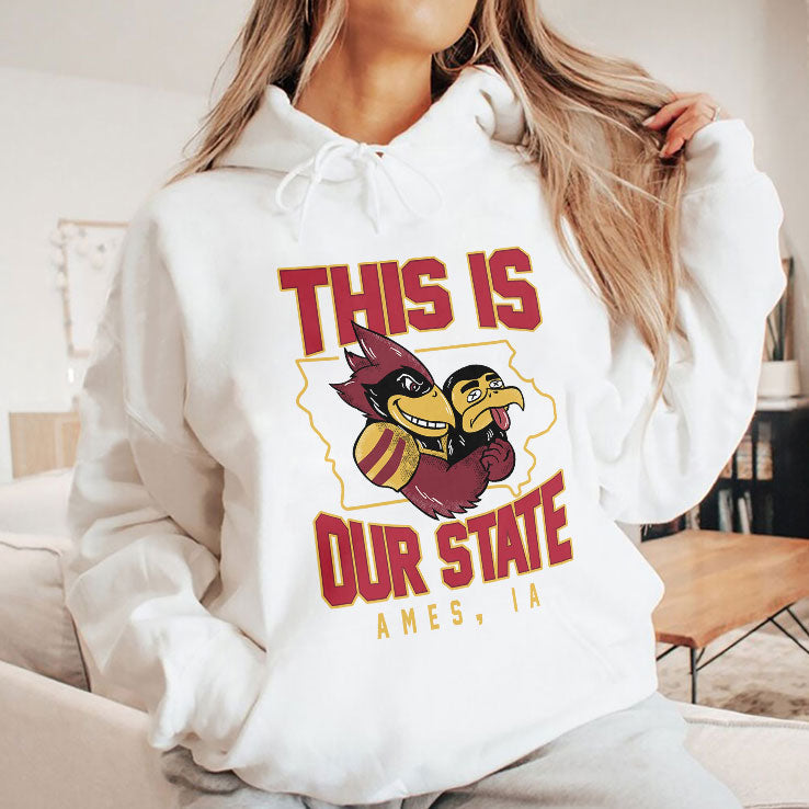This Is Our State Iowa State Cyclones Ames IA Map T Shirt Unisex