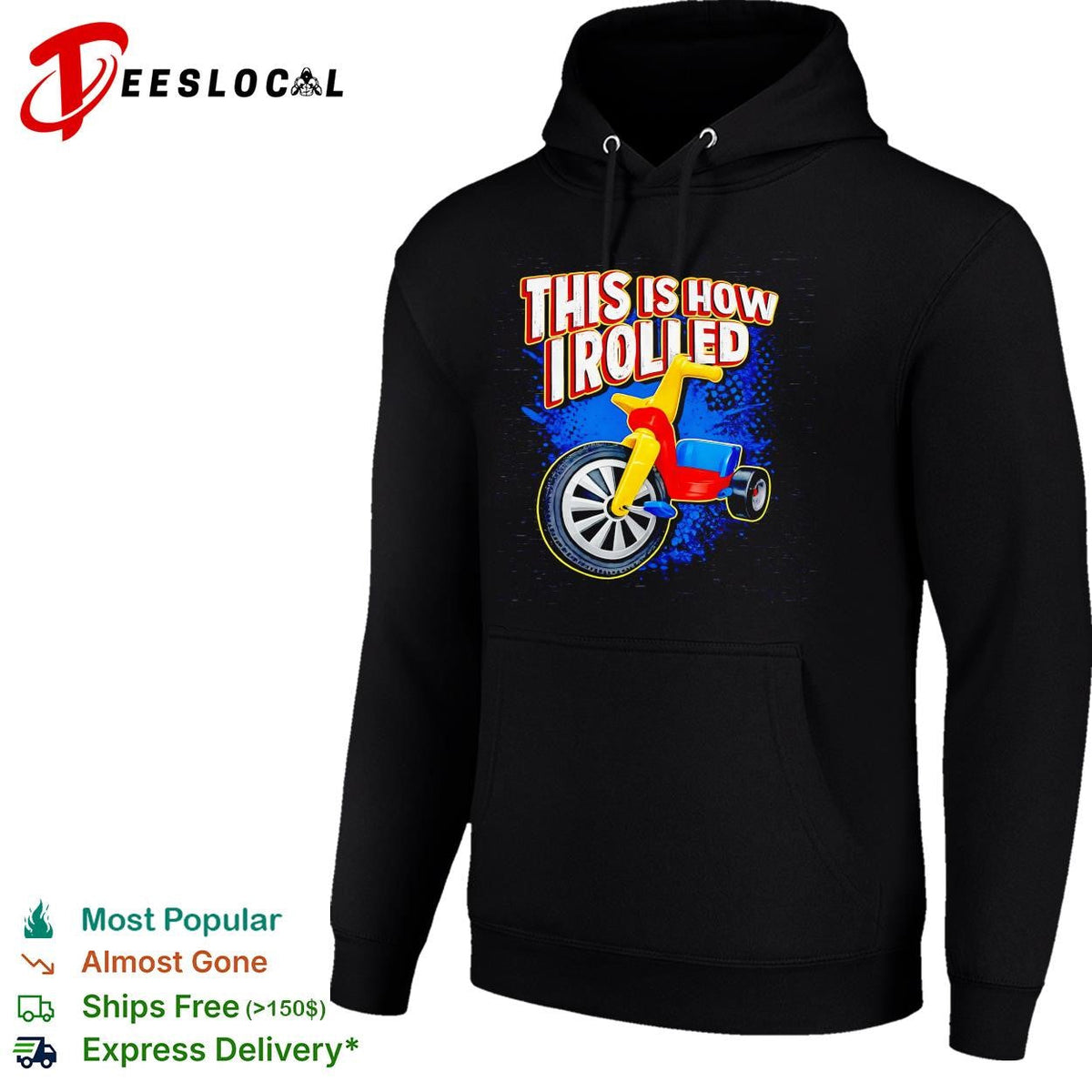 This is how I rolled Big Wheel retro tricycle childhood nostalgia funny shirt Unisex