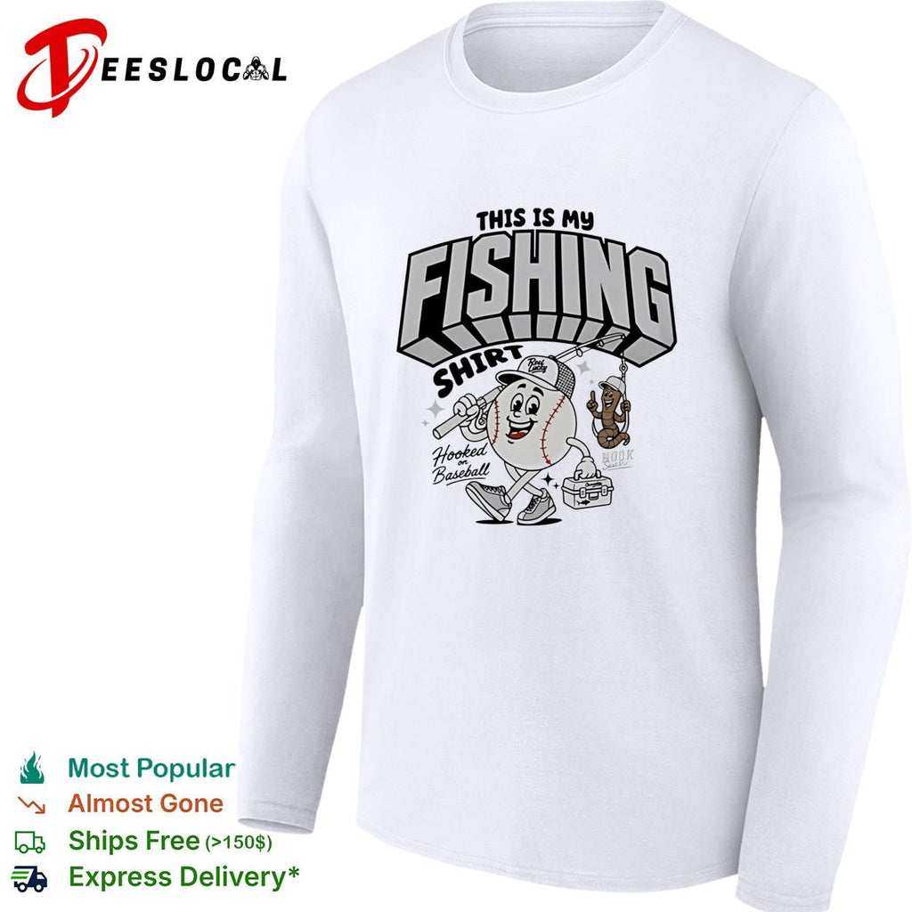 This is my fishing hooked on baseball shirt Unisex