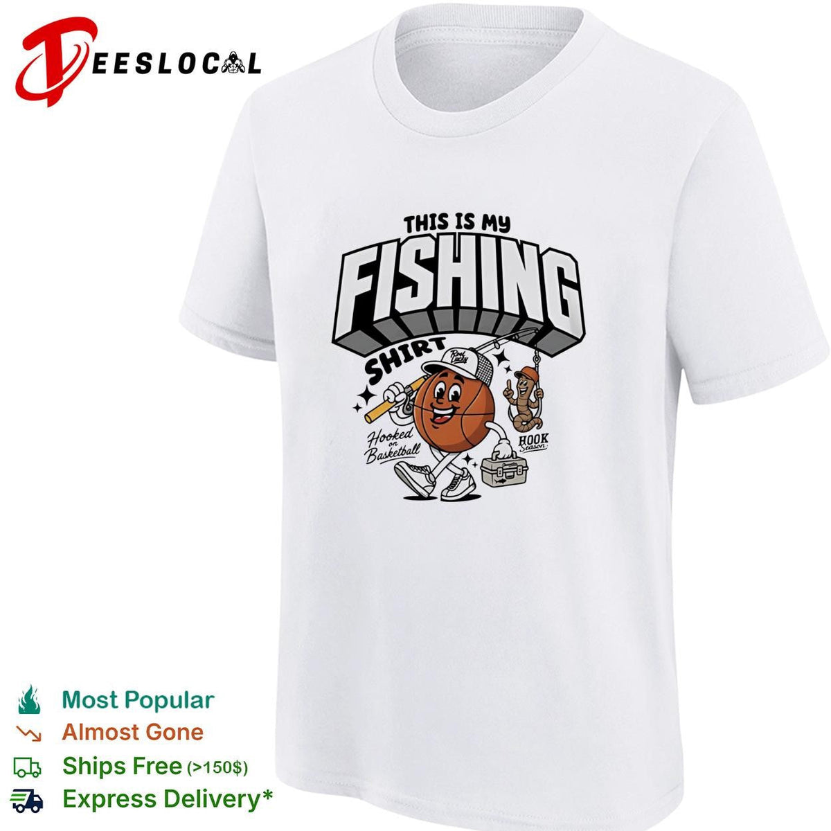 This is my fishing hooked on basketball shirt Unisex
