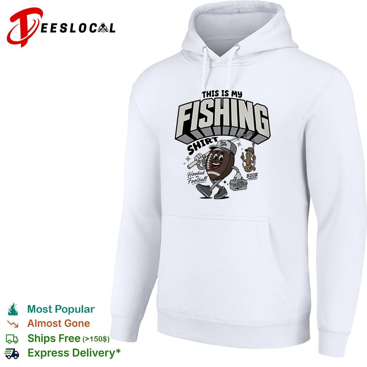 This is my fishing hooked on football shirt Unisex