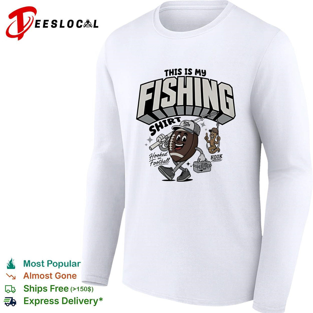 This is my fishing hooked on football shirt Unisex