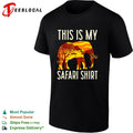 This is my safari shirt elephant Africa sunset silhouette art shirt Unisex