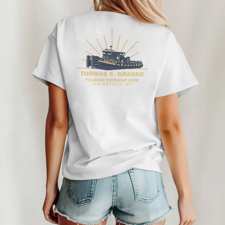 Thomas X Grasso Tugboat Roundup 2025 Waterford NY Shirt Unisex