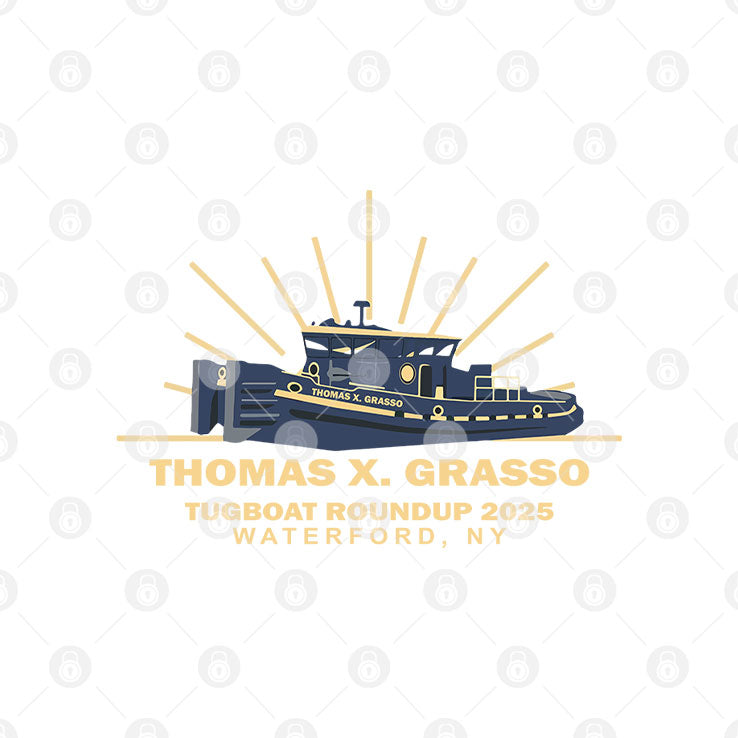 Thomas X Grasso Tugboat Roundup 2025 Waterford NY Shirt Unisex