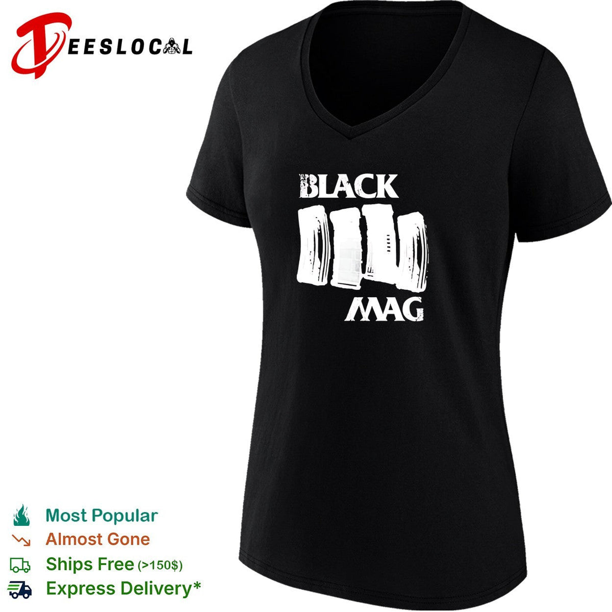 Three rifle magazines bold text gun rights statement shirt Unisex
