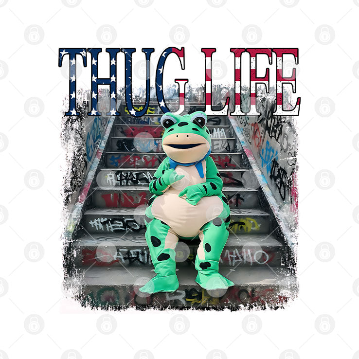 Thug Life Portland Frog Protest T Shirt Unisex