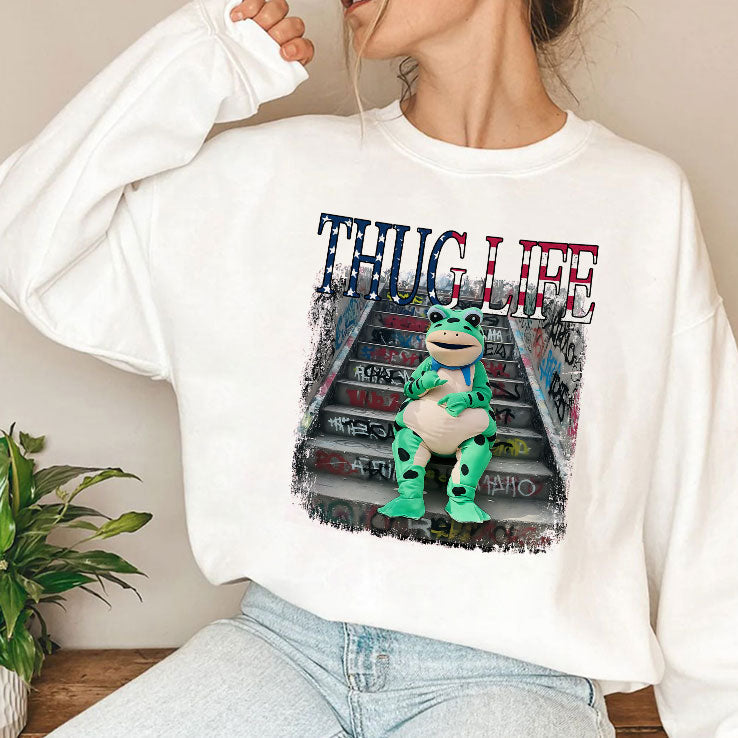 Thug Life Portland Frog Protest T Shirt Unisex