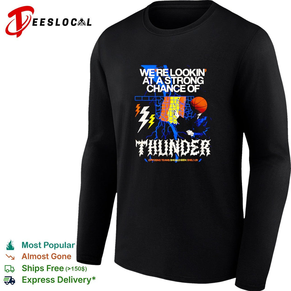 Thunder strong chance weather forecast shirt Unisex