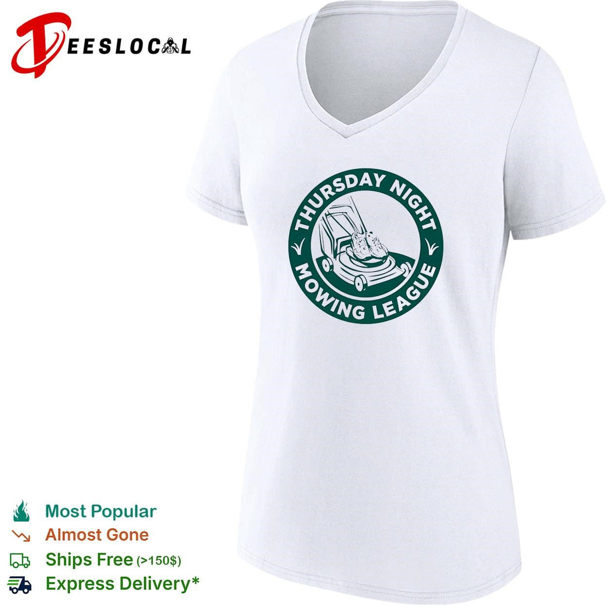 Thursday night mowing league lawnmower badge shirt Unisex