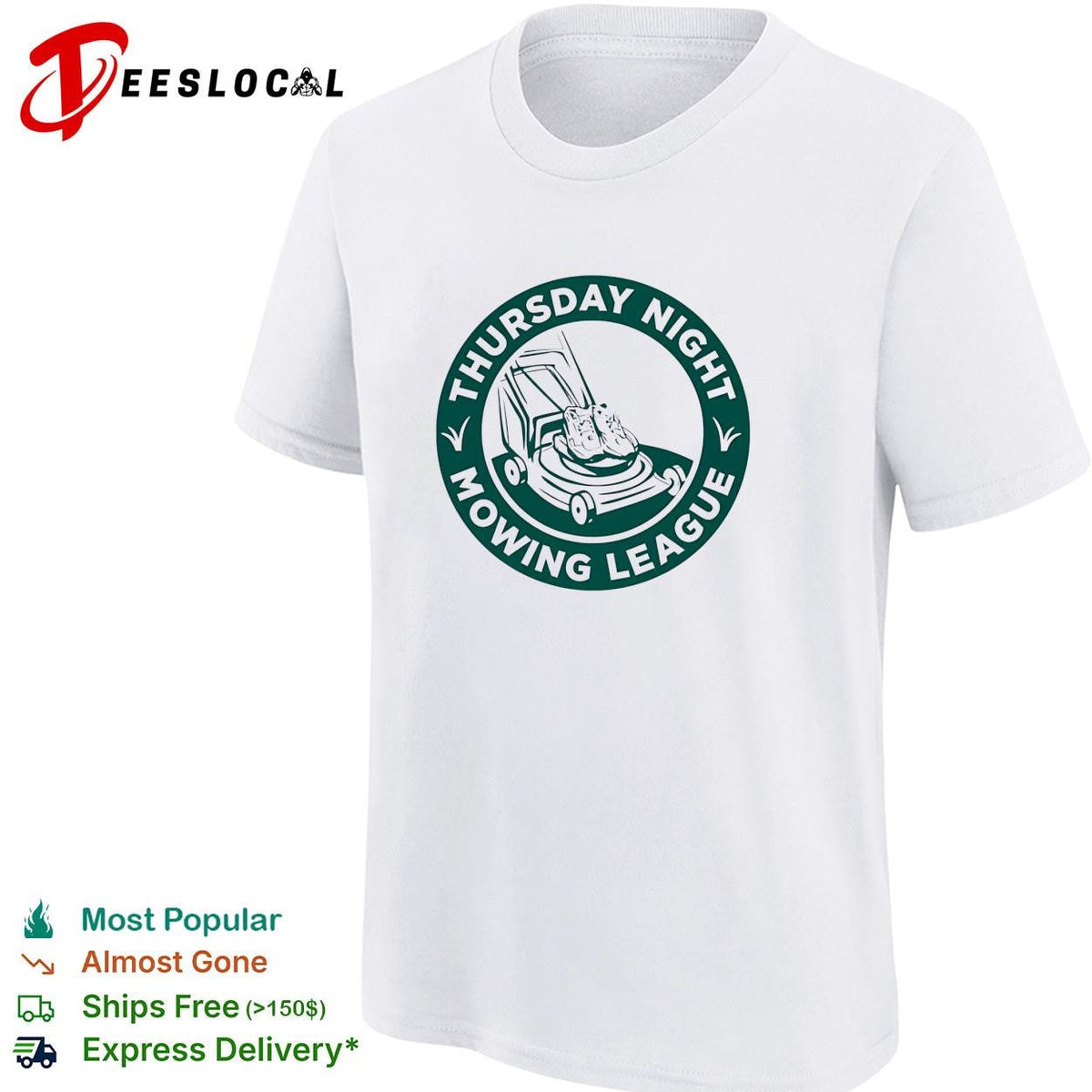 Thursday night mowing league lawnmower badge shirt Unisex