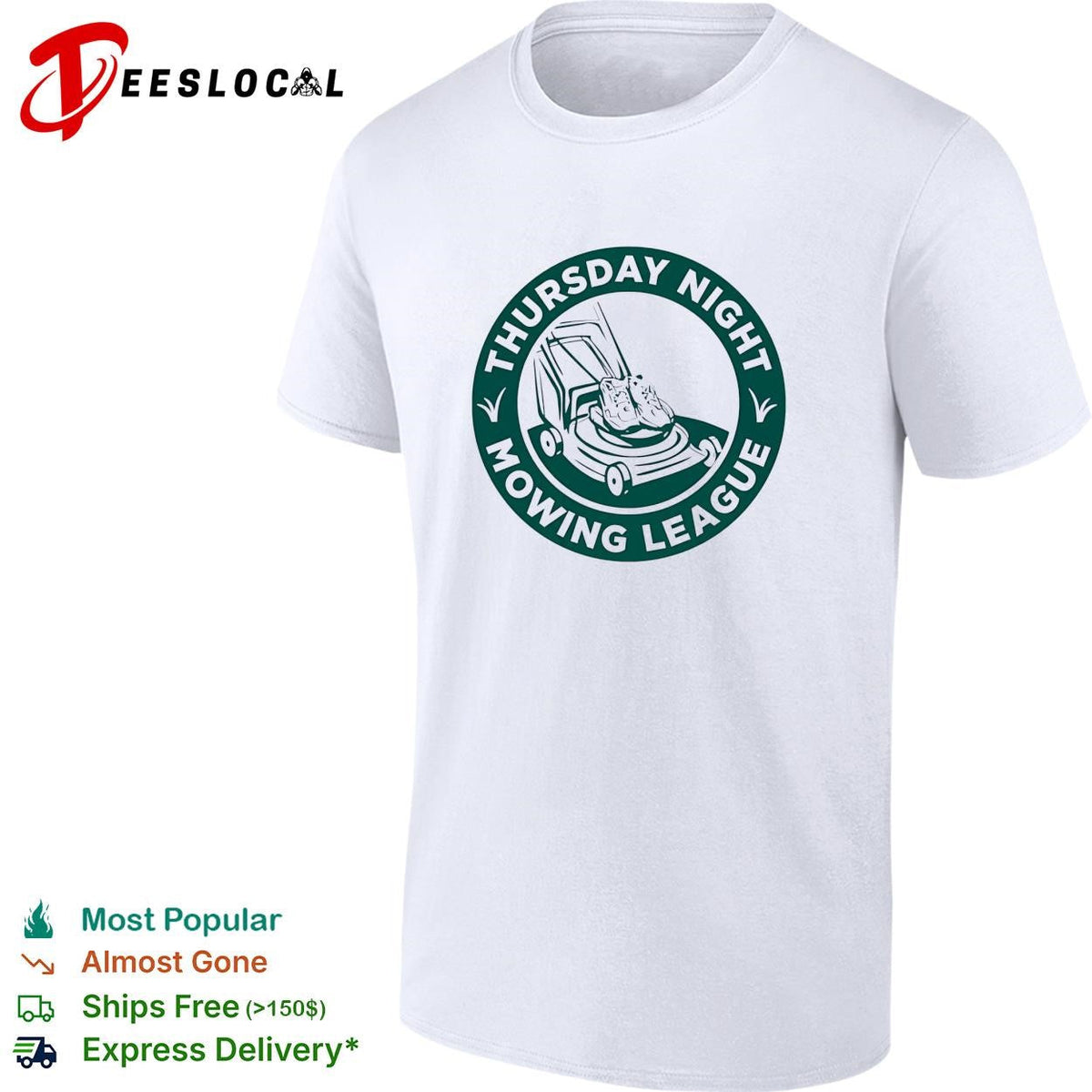 Thursday night mowing league lawnmower badge shirt Unisex