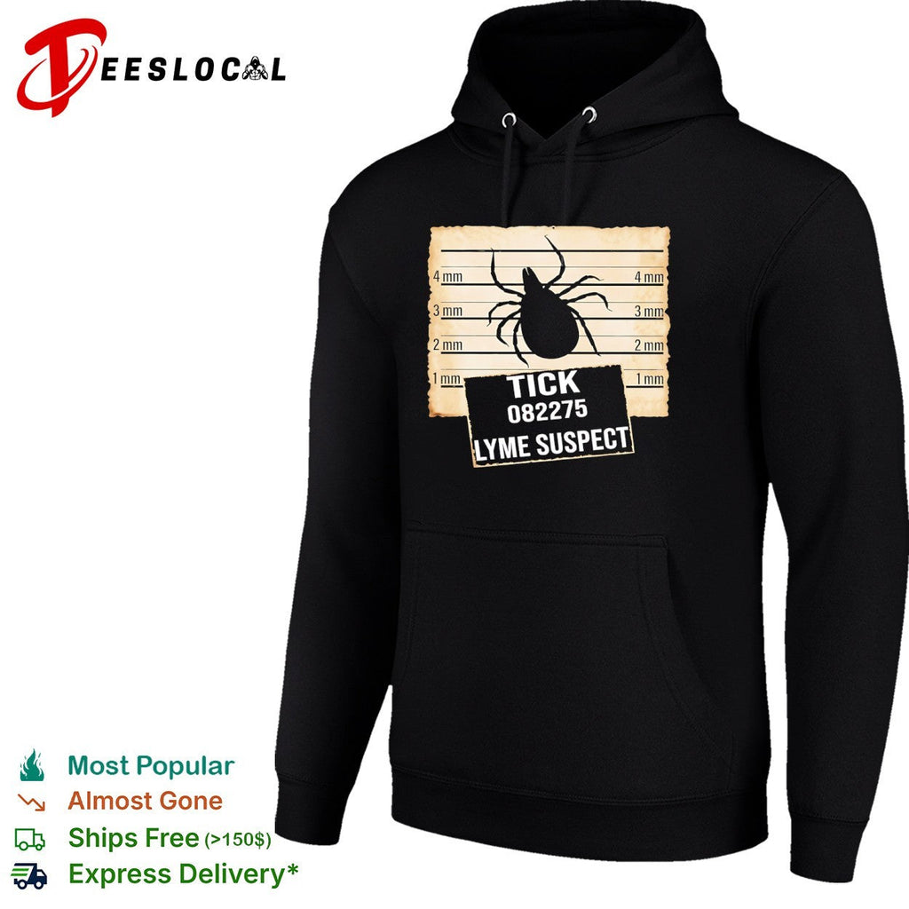 Tick 082275 Lyme Suspect Mugshot Lineup Measurement Scale Identification shirt Unisex