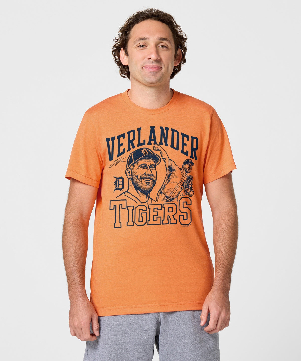 Tigers Justin Verlander Signature Portrait Unisex