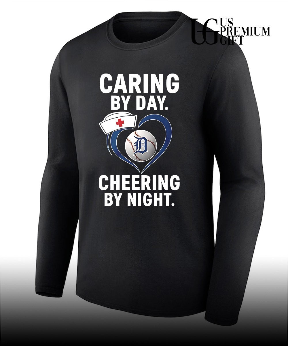 Tigers caring by day cheering by night shirt Unisex