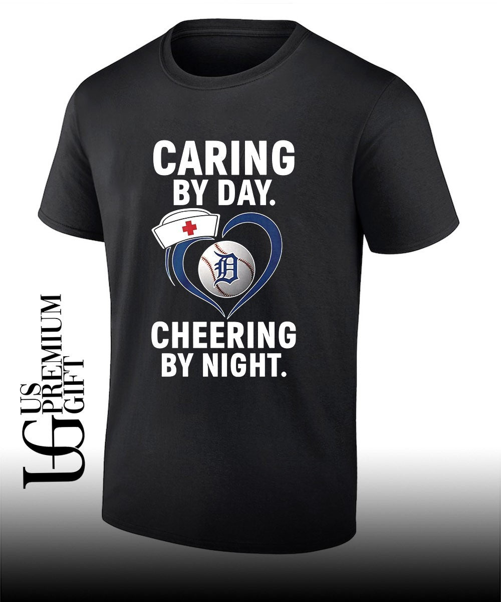 Tigers caring by day cheering by night shirt Unisex