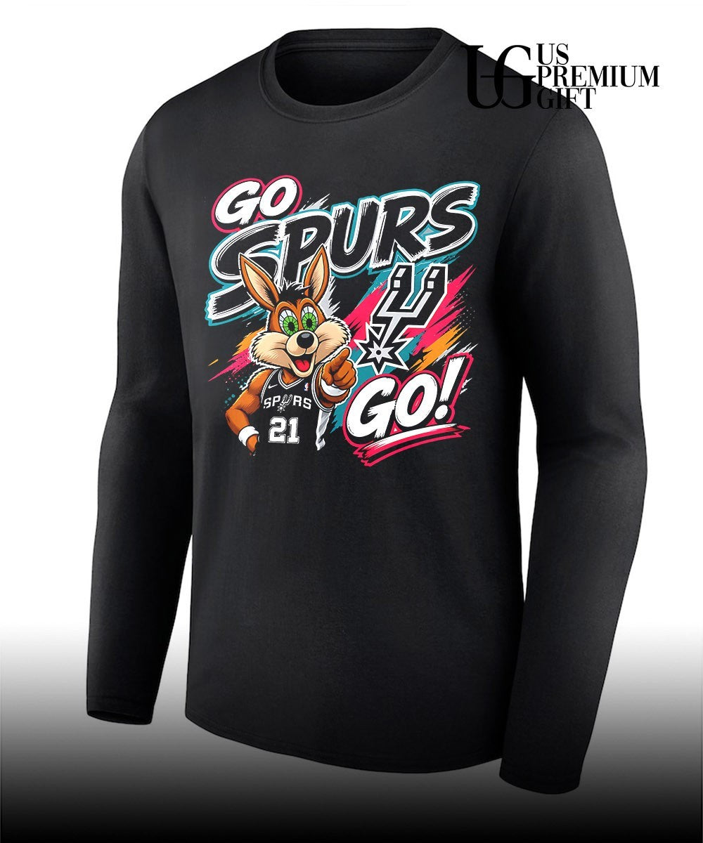 Tim Duncan San Antonio Spurs NBA Coyote Go Spurs Go shirt Unisex