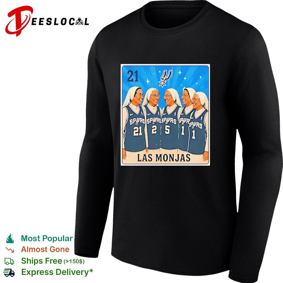 Tim Duncan San Antonio Spurs NBA Loteria Las Monjas legends shirt Unisex
